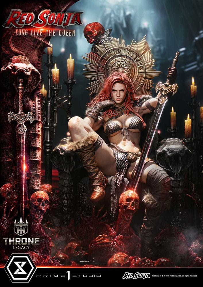 Red Sonja Throne Legacy Collection Statue Statue 1/3 Red Sonja: Long Live the Queen 77 cm Statues