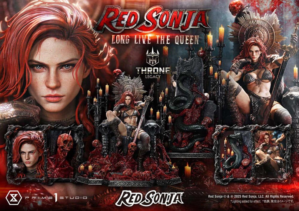 Red Sonja Throne Legacy Collection Statue Statue 1/3 Red Sonja: Long Live the Queen 77 cm Statues