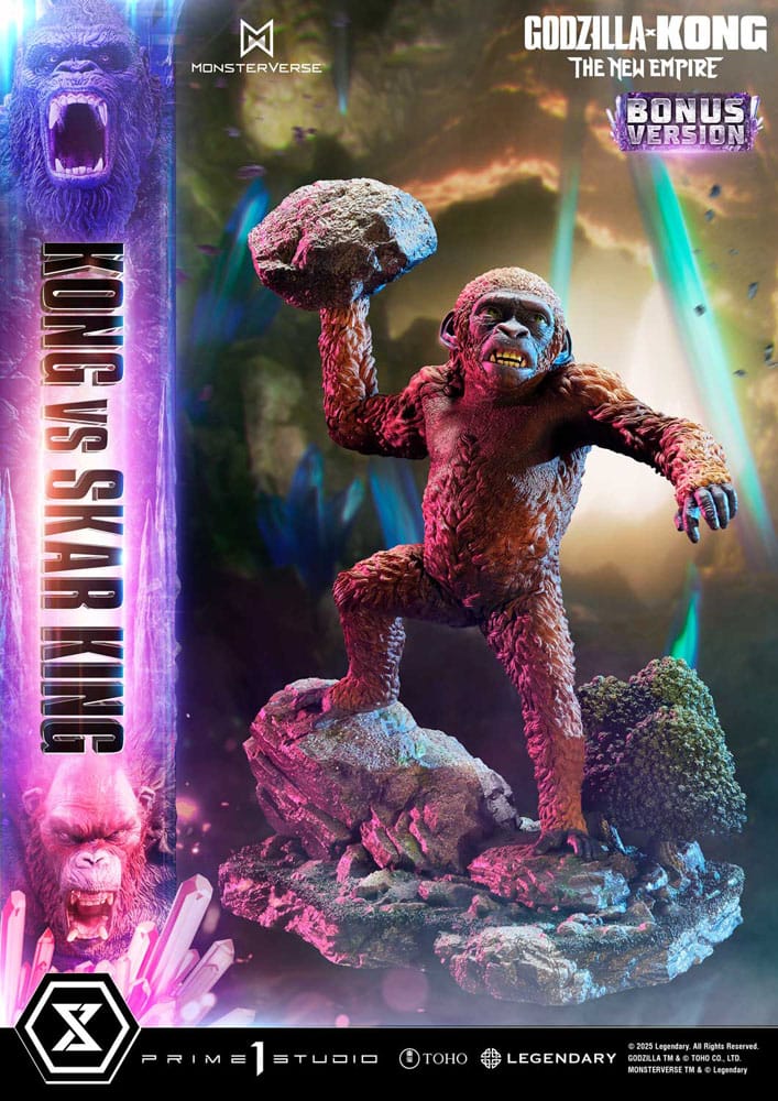 Godzilla x Kong: The New Empire Ultimate Diorama Masterline Series Statue Kong vs Skar King Bonus Version 104 cm