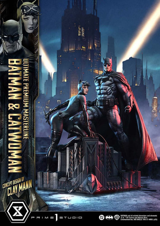 DC Comics Ultimate Premium Masterline Series Statue 1/4 Batman & Catwoman (Concept Design by Clay Mann) 56 cm