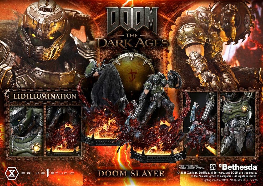 DOOM: The Dark Ages Ultimate Premium Masterline Series Statue 1/4 DOOM Slayer 77 cm