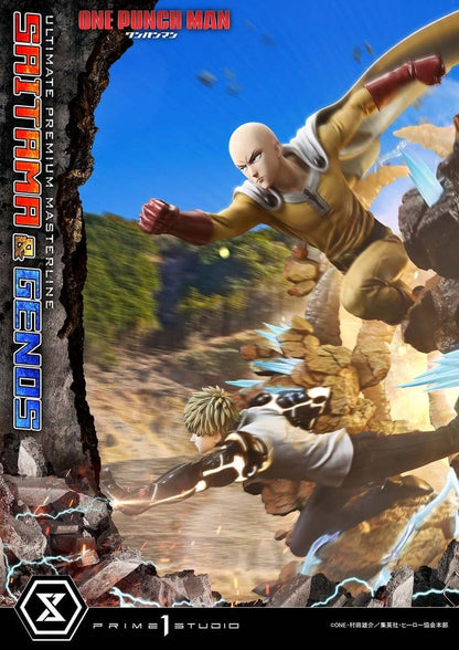 One-Punch Man Premium Masterline Series Statue 1/4 Saitama & Genos 73 cm