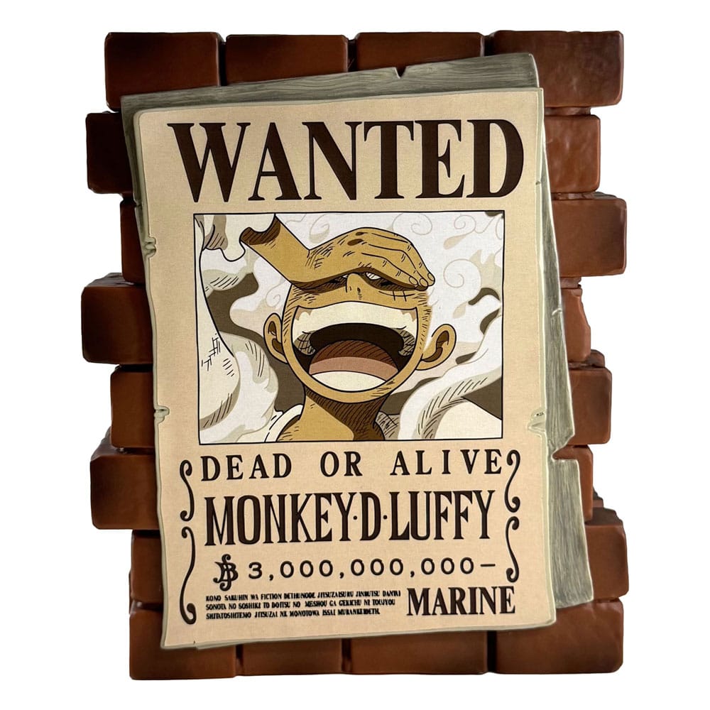 One Piece Coin Bank Luffy Wanted