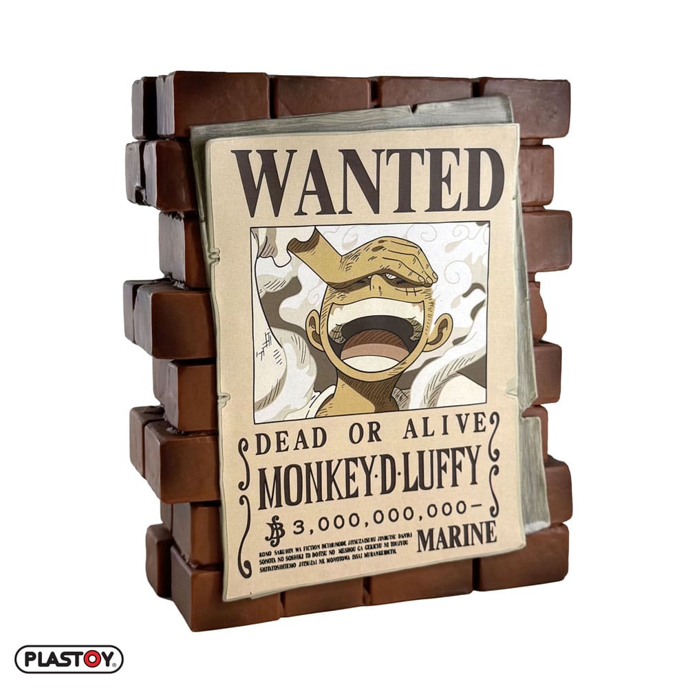 One Piece Coin Bank Luffy Wanted