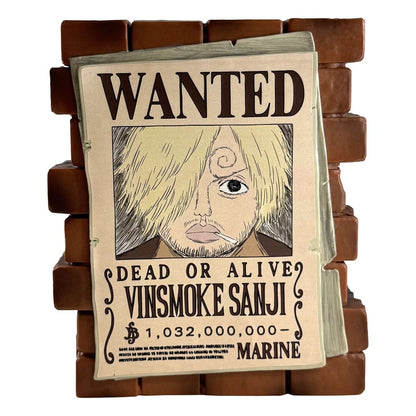 One Piece Coin Bank Sanji Wanted