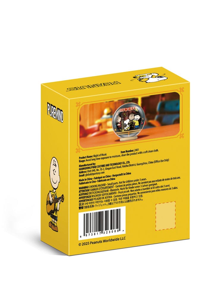 Peanuts Puremind Model Kit Globe Wooden Theater Globe Night of Music