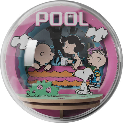 Peanuts Puremind Model Kit Wooden Theater Globe Cool Pool