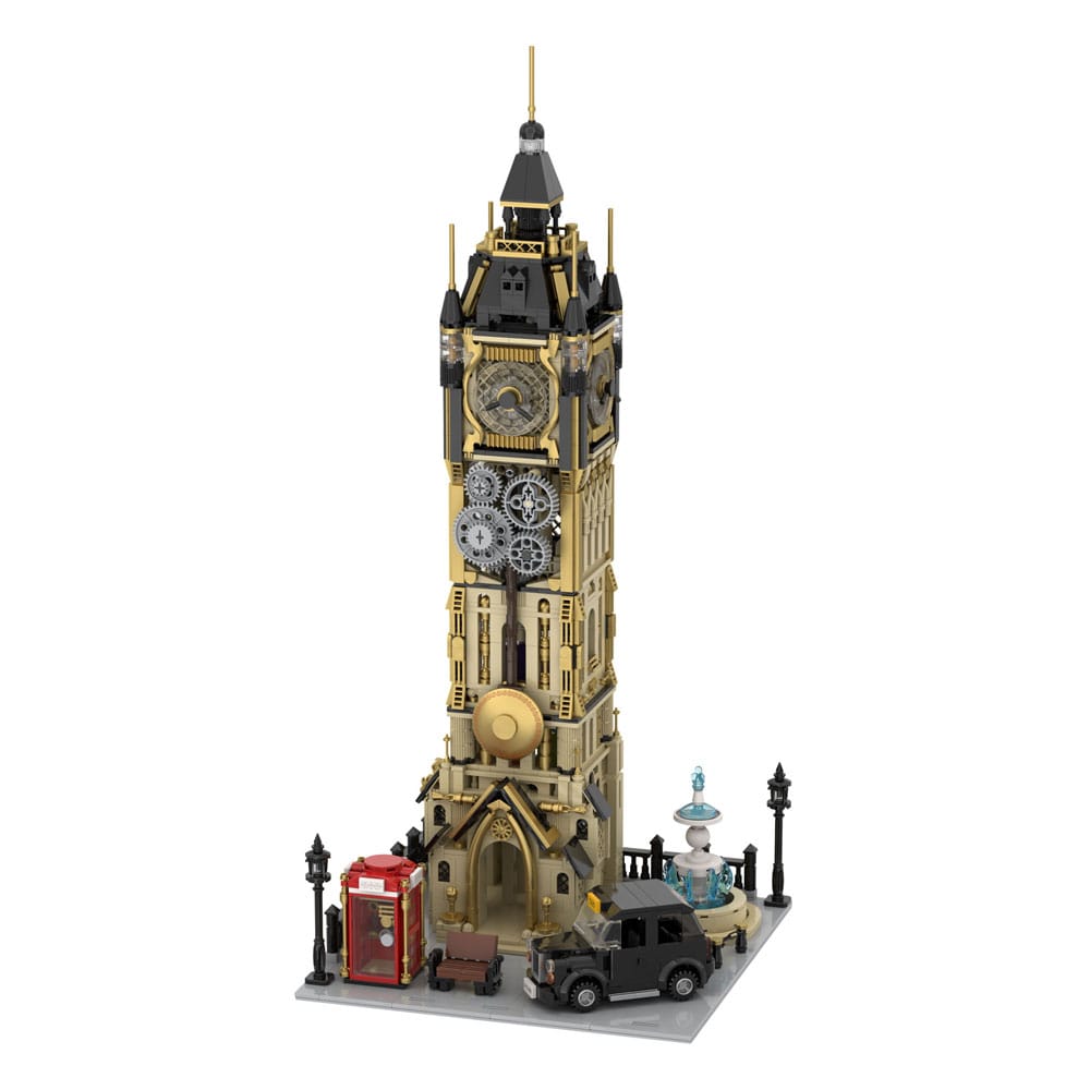 Original-Steampunk Series Construction Set Steampunk Clock Tower Park 58 cm Construction kits