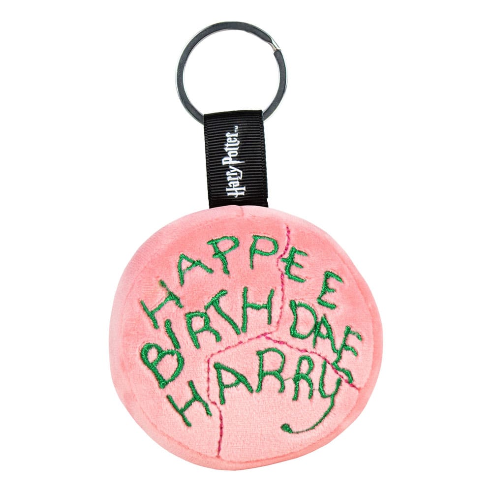 Harry Potter Plush Keychain with metal ring Happee Birthdae Harry Cake 10 cm Keyrings