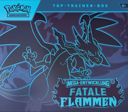 Pokémon ME02 Fatale Flammen Top Trainer Box *German Version*