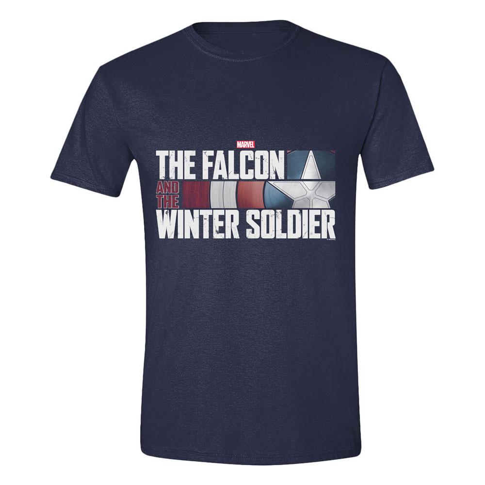 The Falcon and the Winter Soldier T-Shirt Action HR Logo Navy Size XL