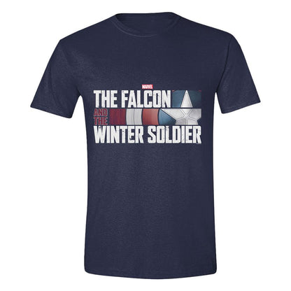 The Falcon and the Winter Soldier T-Shirt Action HR Logo Navy Size XL