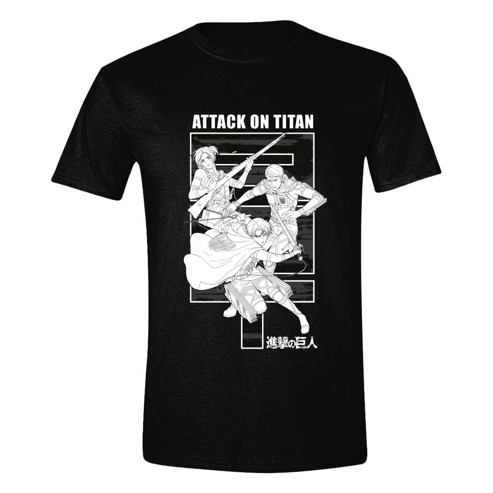 Attack on Titan T-Shirt Monochrome Trio Size L T-shirts