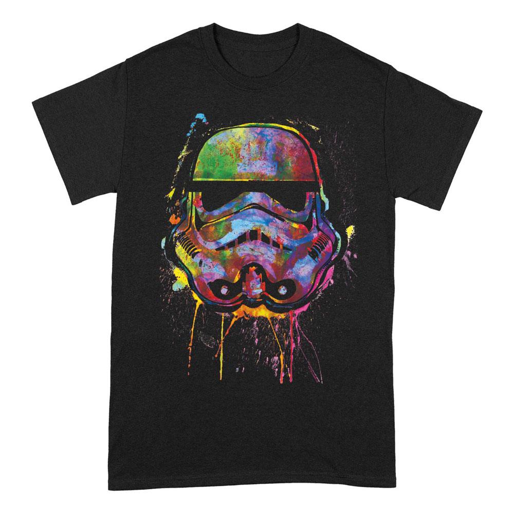 Star Wars T-Shirt Paint Splats Helmet Size M T-shirts