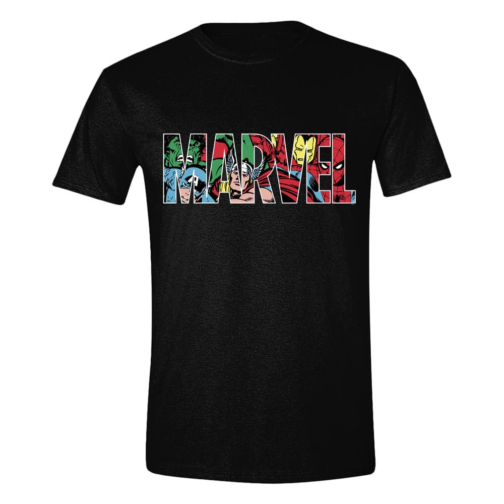 Marvel T-Shirt Logo Character Infill Size S T-shirts