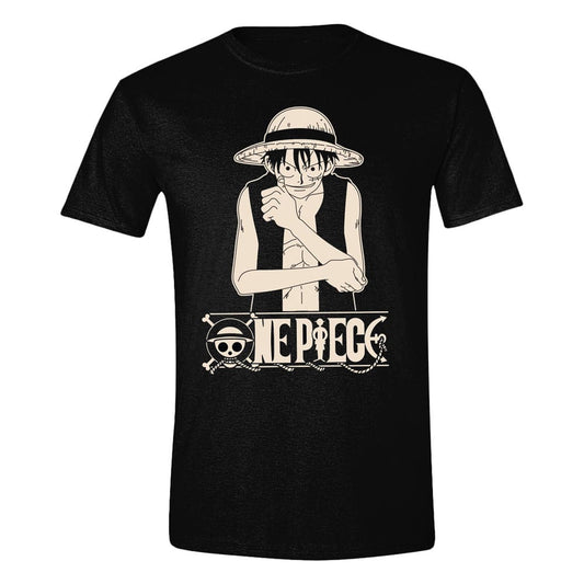 One Piece T-Shirt Luffy Pose Logo T-shirts