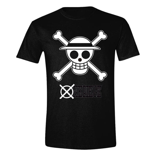 One Piece T-Shirt Skull Black & White