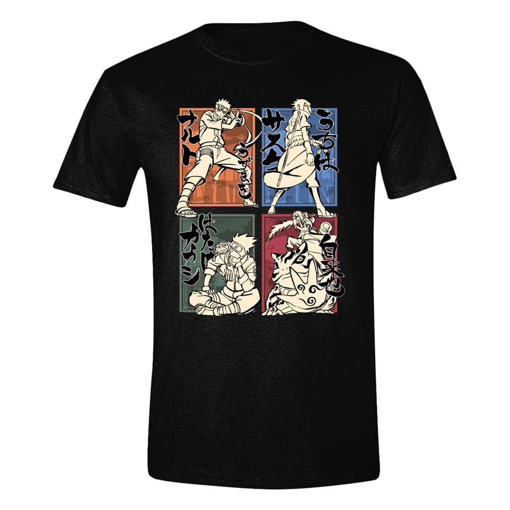 Naruto T-Shirt Character Sketches Size XL T-shirts