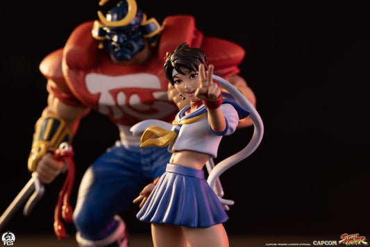Street Fighter Street Jam Statues 1/10 Sakura & Sodom 22 cm
