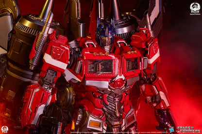 Transformers Museum Scale Statue Optimus Prime Jet Convoy Edition 87 cm