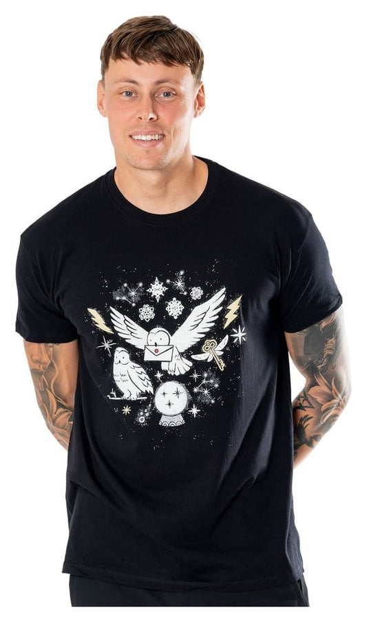 Harry Potter T-Shirt Hedwig Magical Xmas Size L