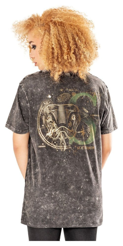 Harry Potter T-Shirt Slytherin Acid Wash Size XL