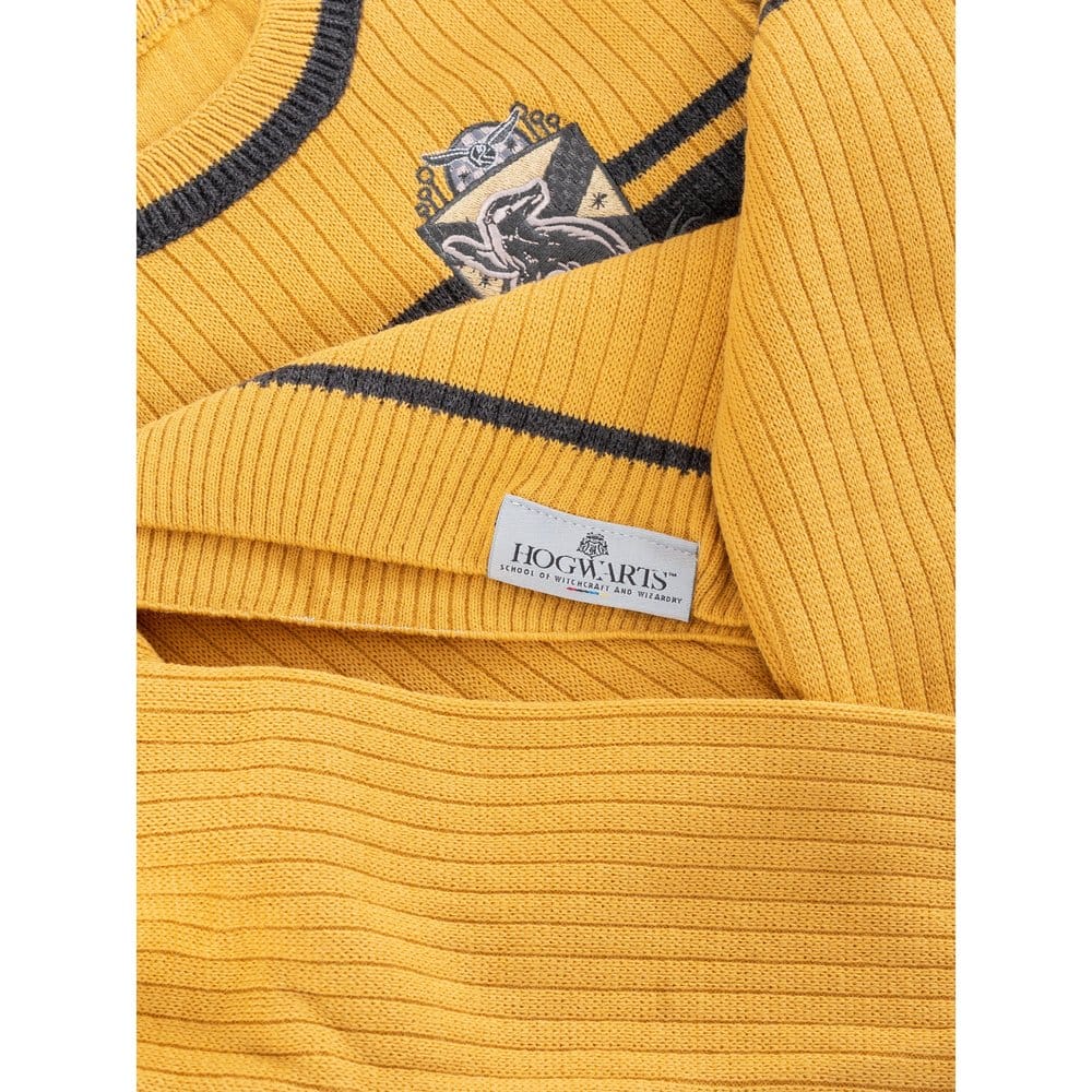 Harry Potter Kids Sweater Hufflepuff Varsity Size 11-12