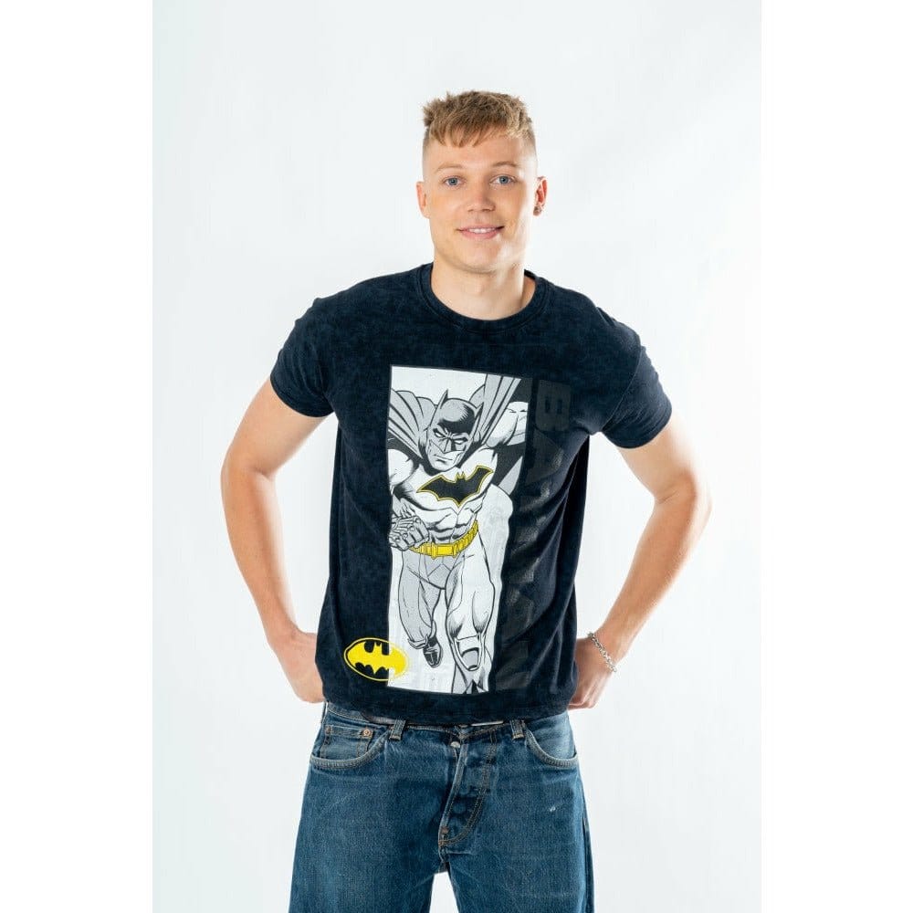 Batman T-Shirt Comic Acid Wash Size L