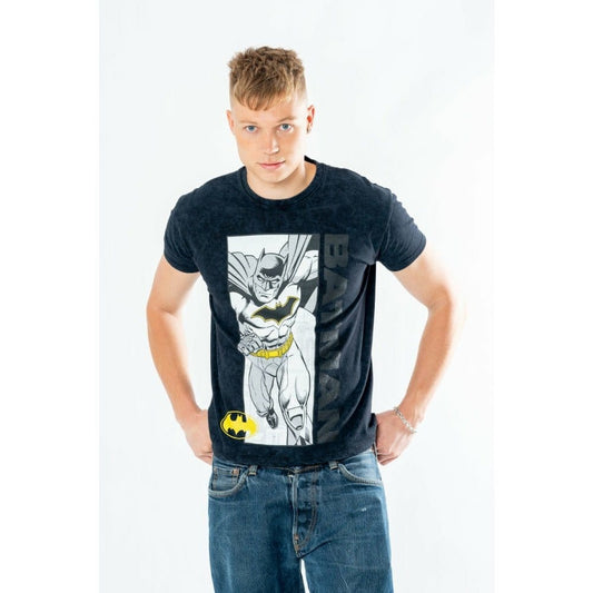 Batman T-Shirt Comic Acid Wash Size XL
