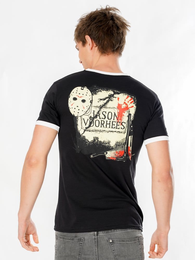 Friday the 13th T-Shirt Life Ring Mask Reverse Size L