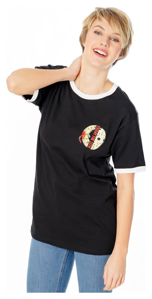 Friday the 13th T-Shirt Life Ring Mask Reverse Size L
