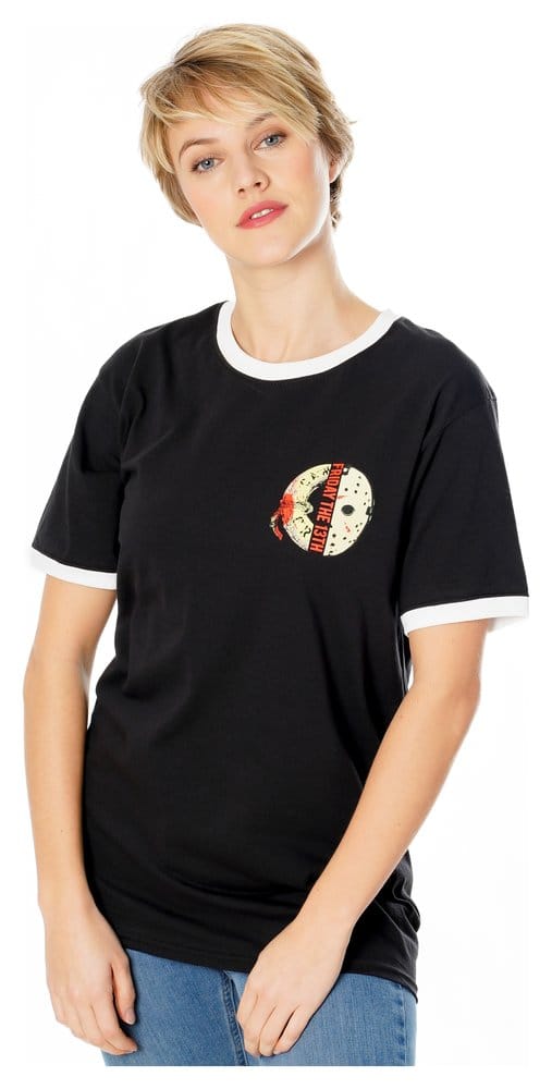 Friday the 13th T-Shirt Life Ring Mask Reverse Size L