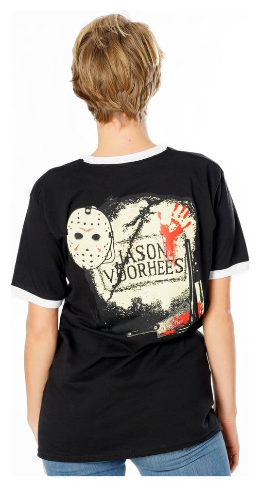 Friday the 13th T-Shirt Life Ring Mask Reverse Size L