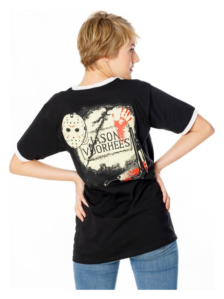Friday the 13th T-Shirt Life Ring Mask Reverse Size L