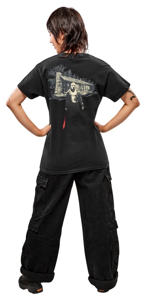 Friday the 13th T-Shirt Camp Crystal Lake Reverse Size S