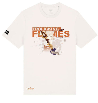 Genshin Impact T-Shirt Yoimiya Frolicking Flames Size XL T-shirts