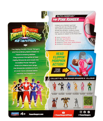 Mighty Morphin Power Rangers Action Figure Auto-Morphin Pink Ranger 12 cm