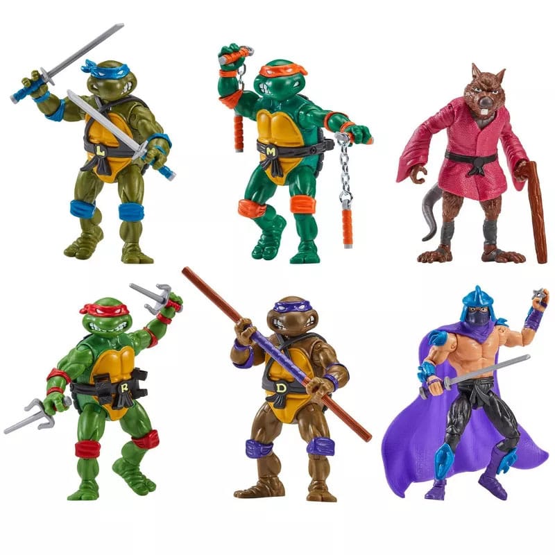 Teenage Mutant Ninja Turtles 6-Pack Action Figures 1988 Remastered - EU Exclusive