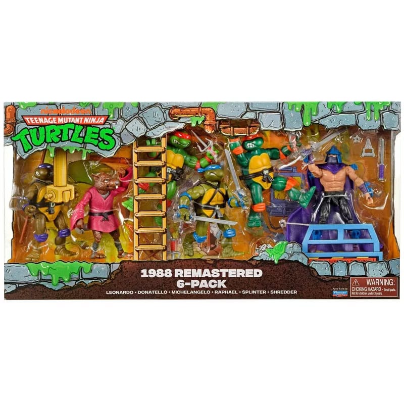Teenage Mutant Ninja Turtles 6-Pack Action Figures 1988 Remastered - EU Exclusive Action figures