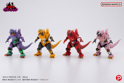 Godzilla x Evangelion Hyper Modeling Series PVC Statues 4-Pack Mechagodzilla Kiryu Eva colour Ver. 9 cm