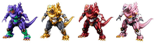 Godzilla x Evangelion Gekizou Series Statues 4-Pack Type-3 Kiryu Eva colour Ver. Metallic color Limited Ver. 9 cm