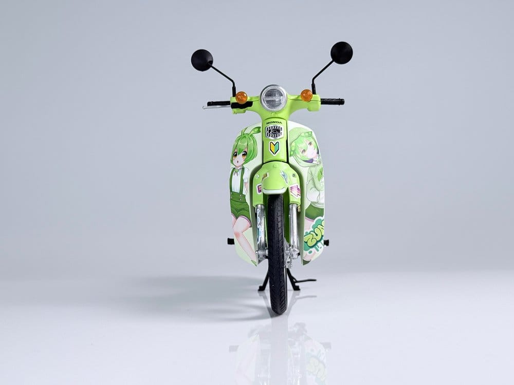 Tohoku Zunko/Zundamon Project Plastic Model Kit 1/12 Honda Super Cub Zundamon Edition 11 cm