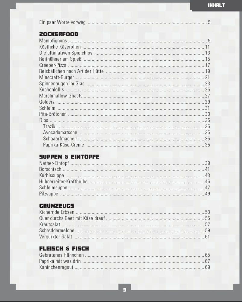 Minecraft Cookbook *German Version*