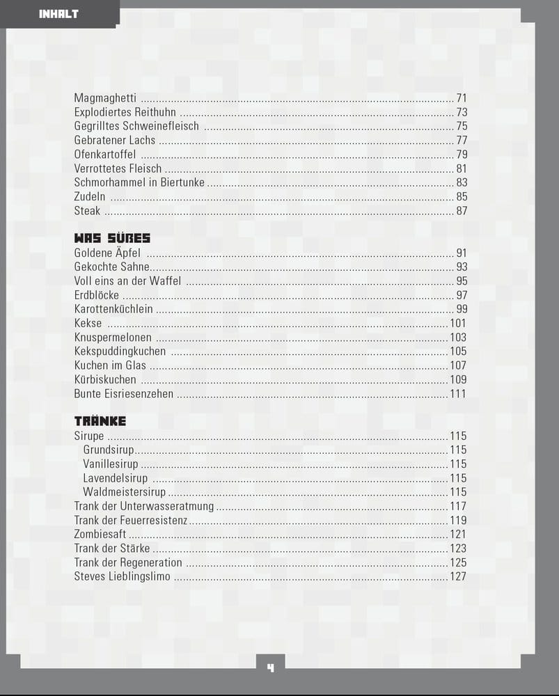 Minecraft Cookbook *German Version*