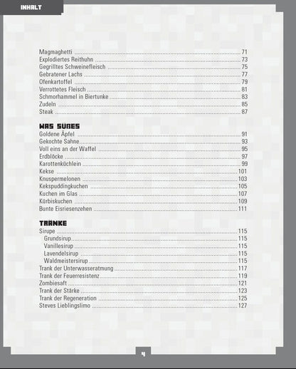 Minecraft Cookbook *German Version*