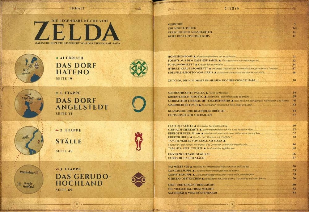 The Legend of Zelda: The Legendary Cuisine - Magical Recipes from the Video Game Saga *German Version*