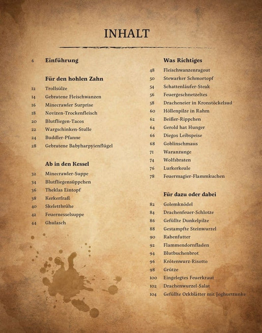 Gothic: The Official Cookbook *German Version*