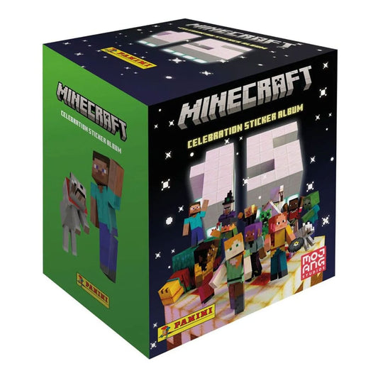 Minecraft Sticker Collection 15th Anniversary Celebration Display (36) Album & stickers