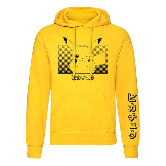 Pokemon Hooded Sweater Pikachu Katakana Size M Sweaters