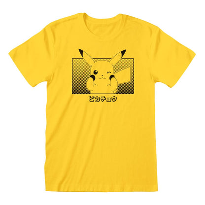 Pokemon T-Shirt Pikachu Katakana Size XL T-shirts